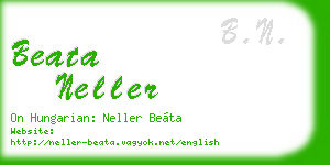 beata neller business card